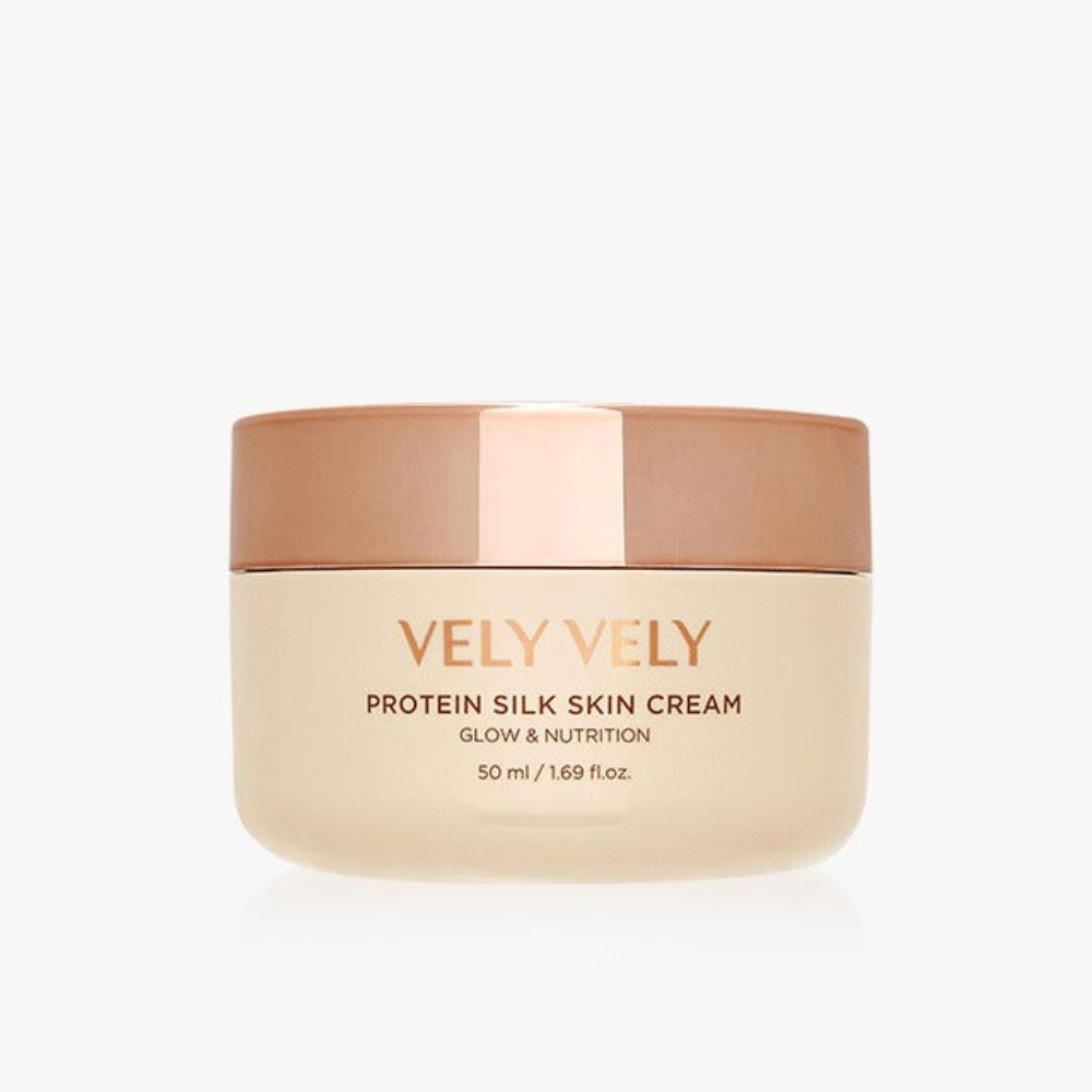 VELY VELY VELY VELY Protein Silk Skin Cream 50ml - hydrating - front bottle shot