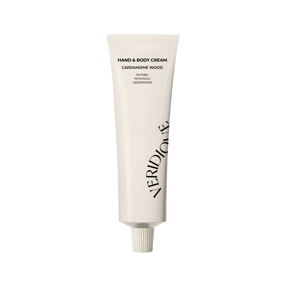 VERIDIQUE VERIDIQUE Hand & Body Cream Cardamome Wood 50ml - hydrating - front bottle shot