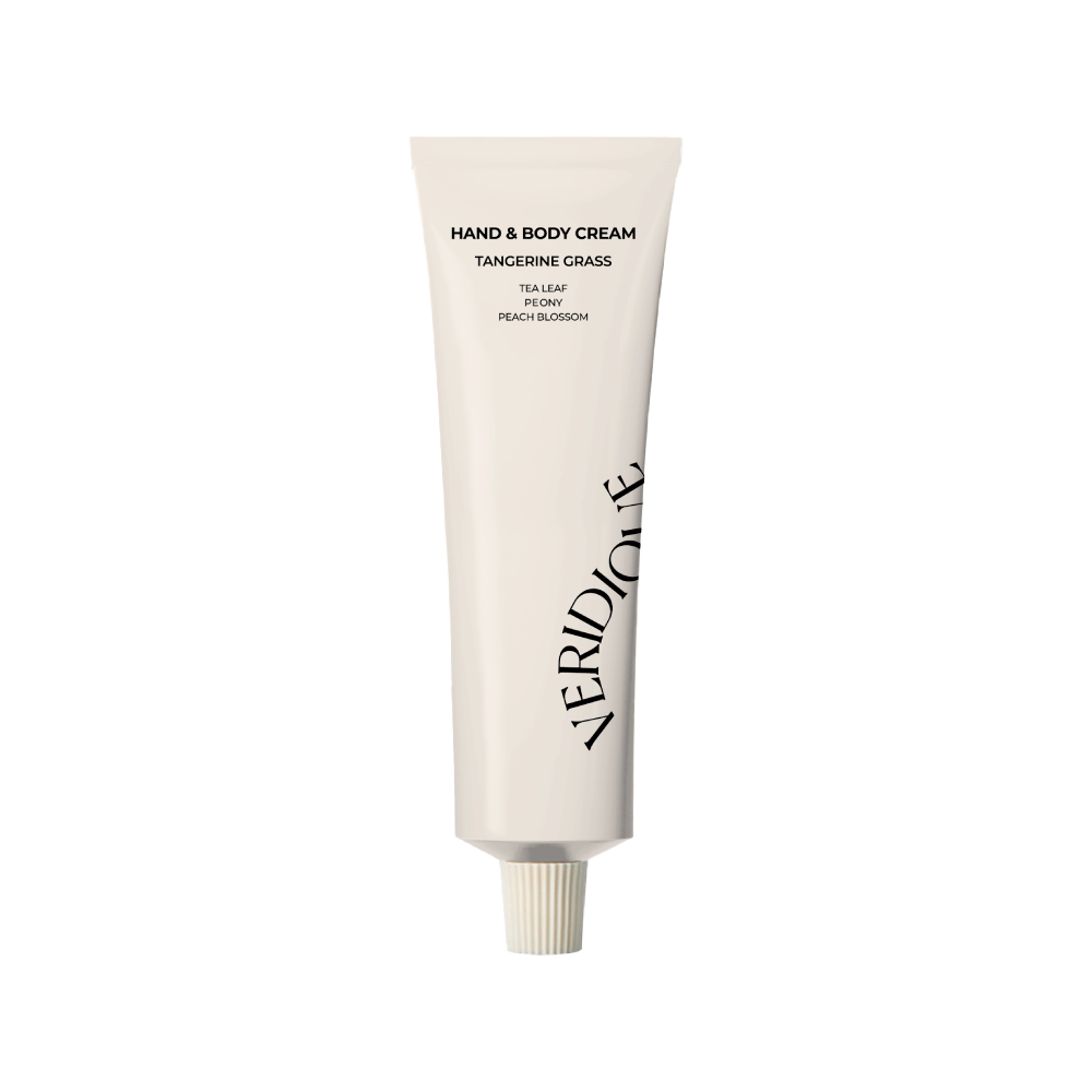 VERIDIQUE VERIDIQUE Hand & Body Cream Tangerine Grass 50ml - hydrating - front bottle shot