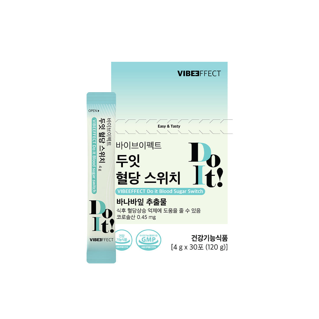 VIBEEFFECT VIBEEFFECT Do it Blood Sugar Switch 120g (4g x 30 packs) - daily care - front bottle shot
