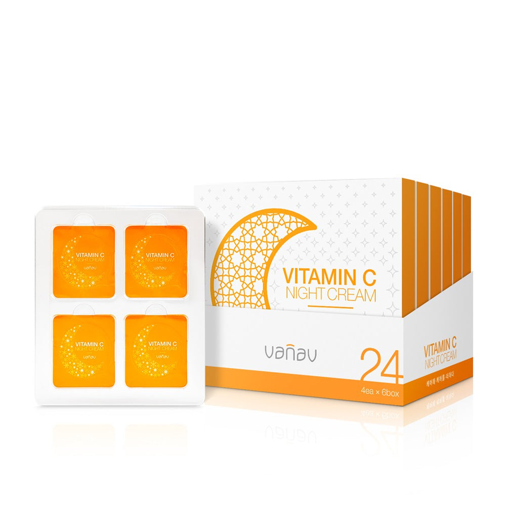 VANAV VANAV Vitamin C Night Cream 24-Day Kit 4ea *6ea - brightening - front bottle shot
