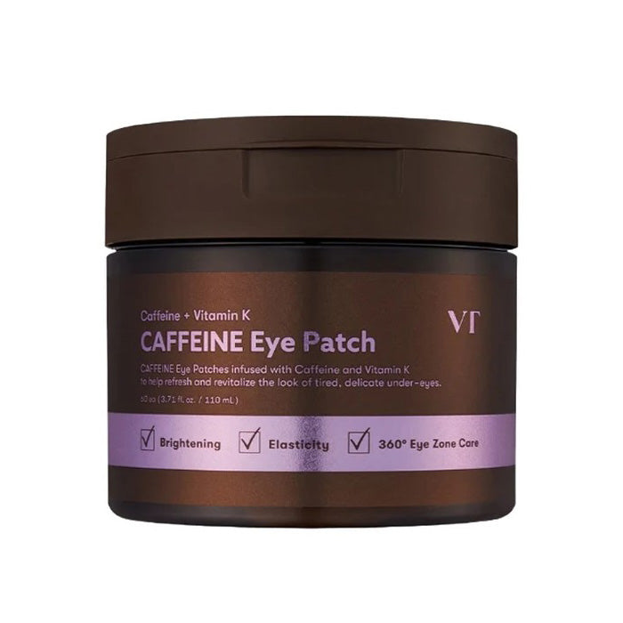 VT COSMETICS VT COSMETICS Caffeine eye patches 110ml 60ea - hydrating - front bottle shot
