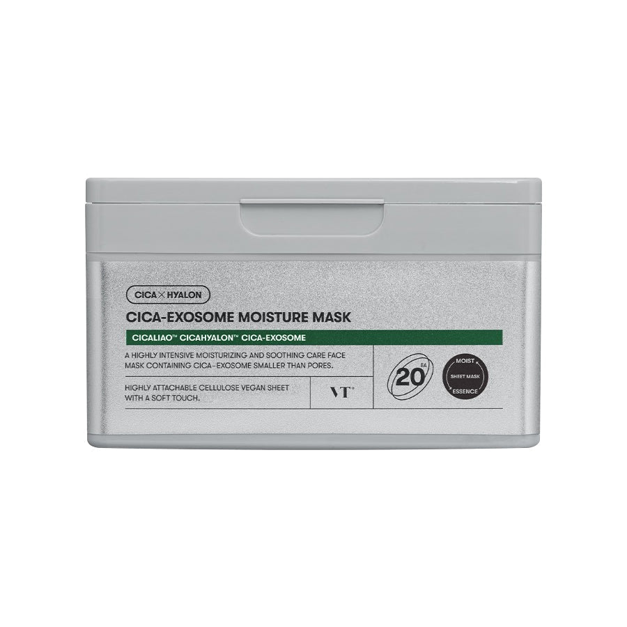 VT COSMETICS VT COSMETICS Cica Exosome Moisture Mask 350g 20ea - hydrating - front bottle shot