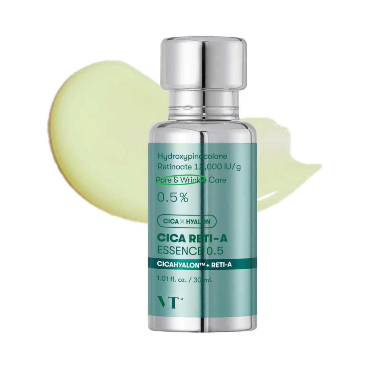 VT COSMETICS VT COSMETICS Cica Reti-A Essence 0.5 30ml - hydrating - front bottle shot