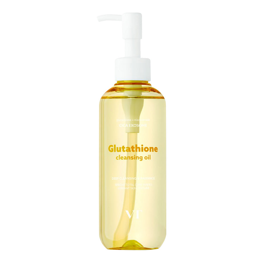 VT COSMETICS VT COSMETICS Glutathione Glow Cleansing Oil 200ml - soothing - front bottle shot