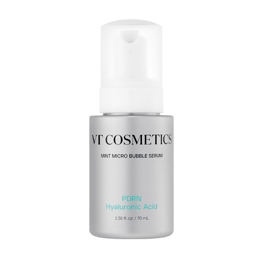 VT COSMETICS VT COSMETICS PDRN Hyaluronic Acid Mint Micro Bubble Serum 70ml - hydrating - front bottle shot