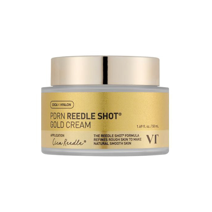 VT COSMETICS VT COSMETICS PDRN Reedle Shot Gold Cream 50ml - hydrating - front bottle shot