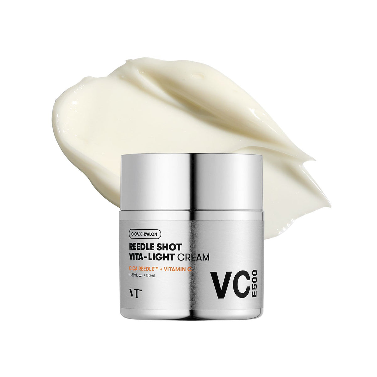 VT COSMETICS VT COSMETICS Reedle Shot Vita-Light Cream 50ml - hydrating - front bottle shot