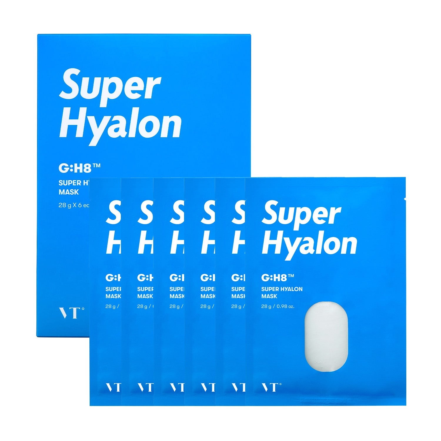 VT COSMETICS VT COSMETICS Super Hyaluron Mask 28g 6ea - hydrating - front bottle shot