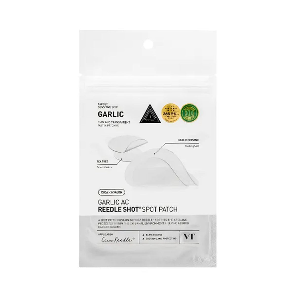 VT Cosmetics VT Cosmetics Garlic AC Reedle Shot Spot Patch 48ea - hydrating - front bottle shot