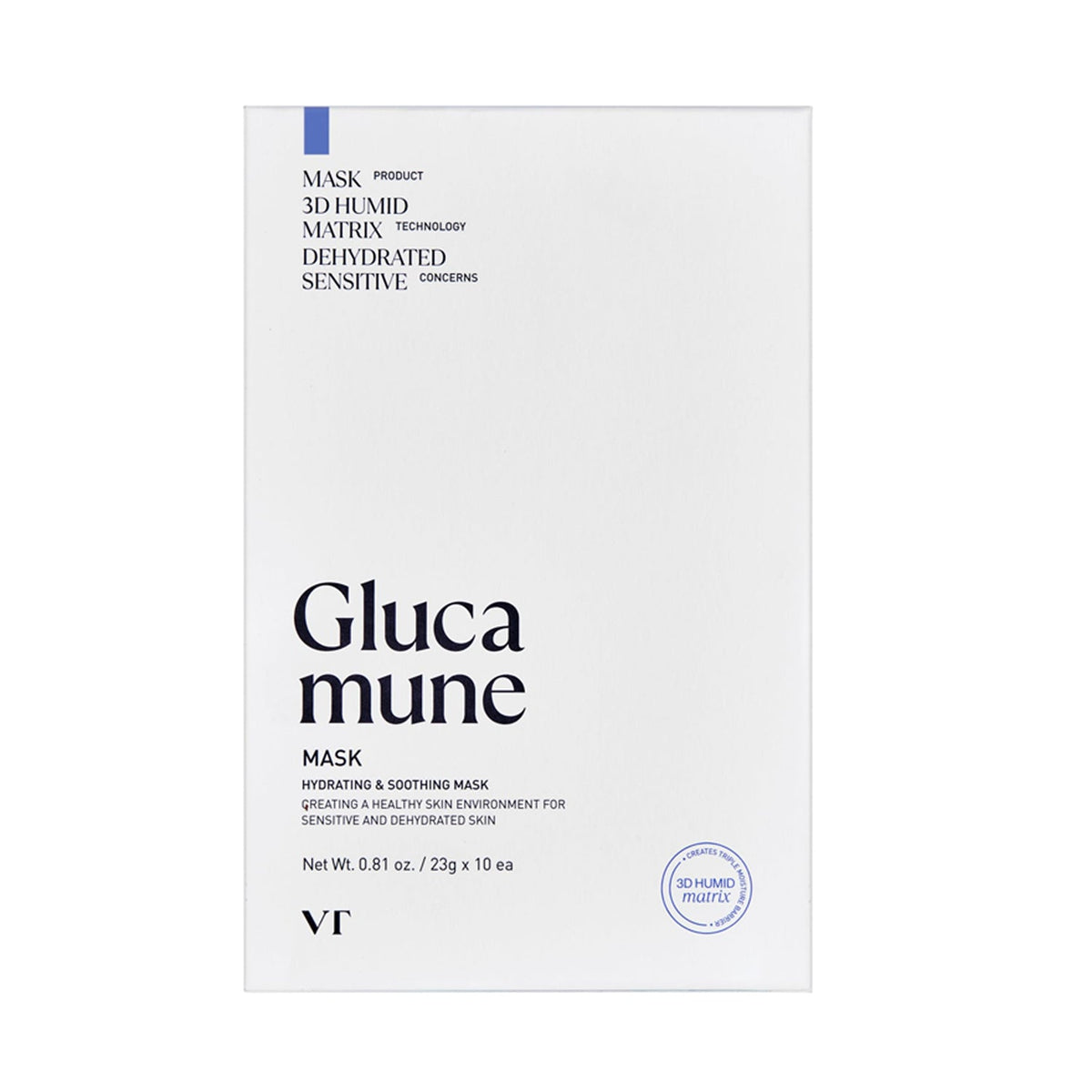 VT Cosmetics VT Cosmetics Glucamune Mask 10 Sheets - daily care - front bottle shot