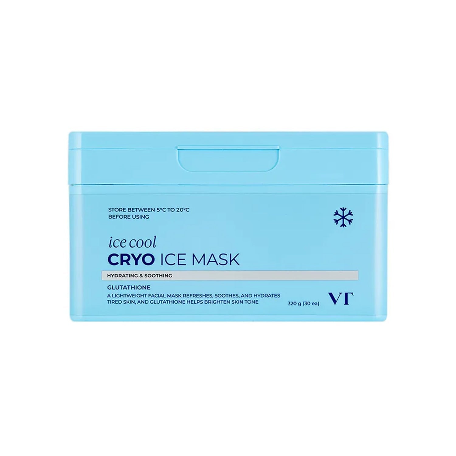 VT Cosmetics VT Cosmetics Ice Cool Cryo Ice Mask 30 Sheets - hydrating - front bottle shot