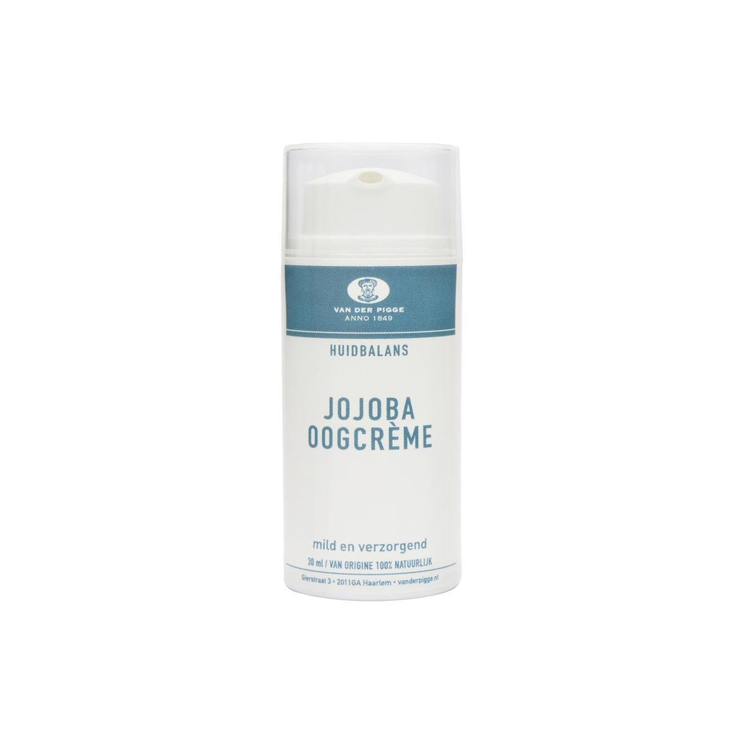 Van Der Pigge Van Der Pigge Jojoba Oogcreme 30ml - hydrating - front bottle shot