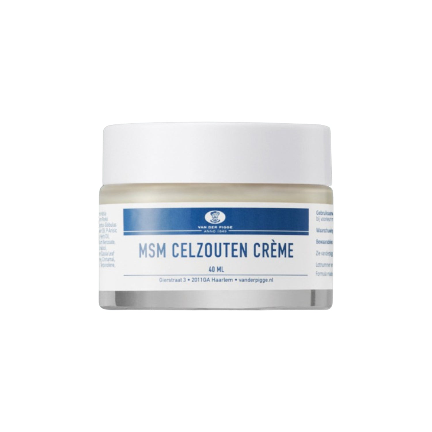 Van Der Pigge Van Der Pigge MSM Celzouten Creme 40ml - acne care - front bottle shot