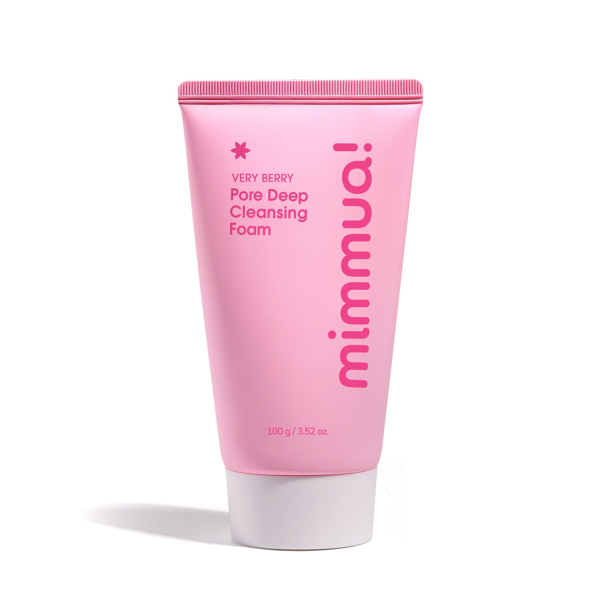 mimmua! mimmua! Very Berry Pore Deep Cleansing Foam 100g - soothing - front bottle shot