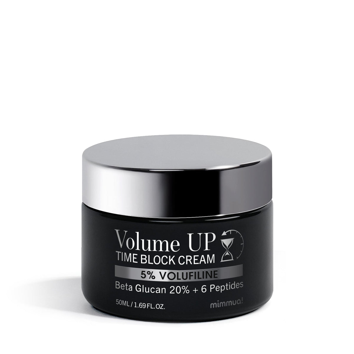 mimmua! mimmua! Volume Up Time Block Cream 50ml - hydrating - front bottle shot