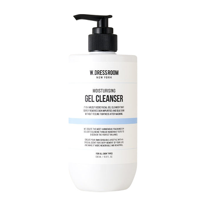 W.DRESSROOM W.DRESSROOM Moisturizing Gel Cleanser 500ml - hydrating - front bottle shot