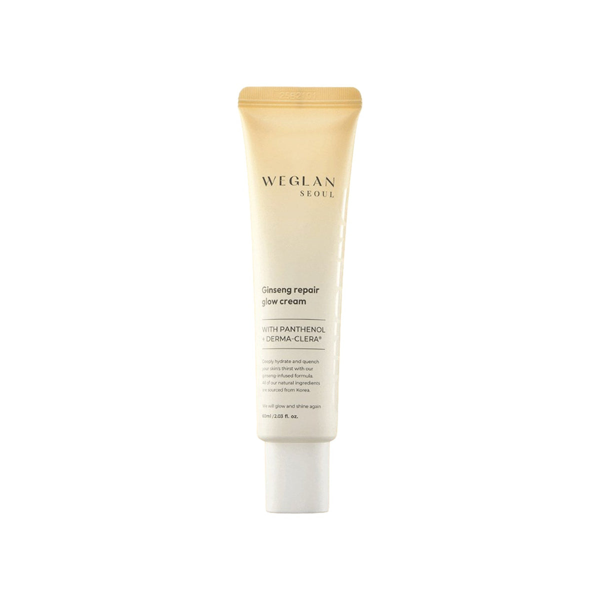 WEGLAN WEGLAN Ginseng Repair Glow Cream 60ml - sun protection - front bottle shot