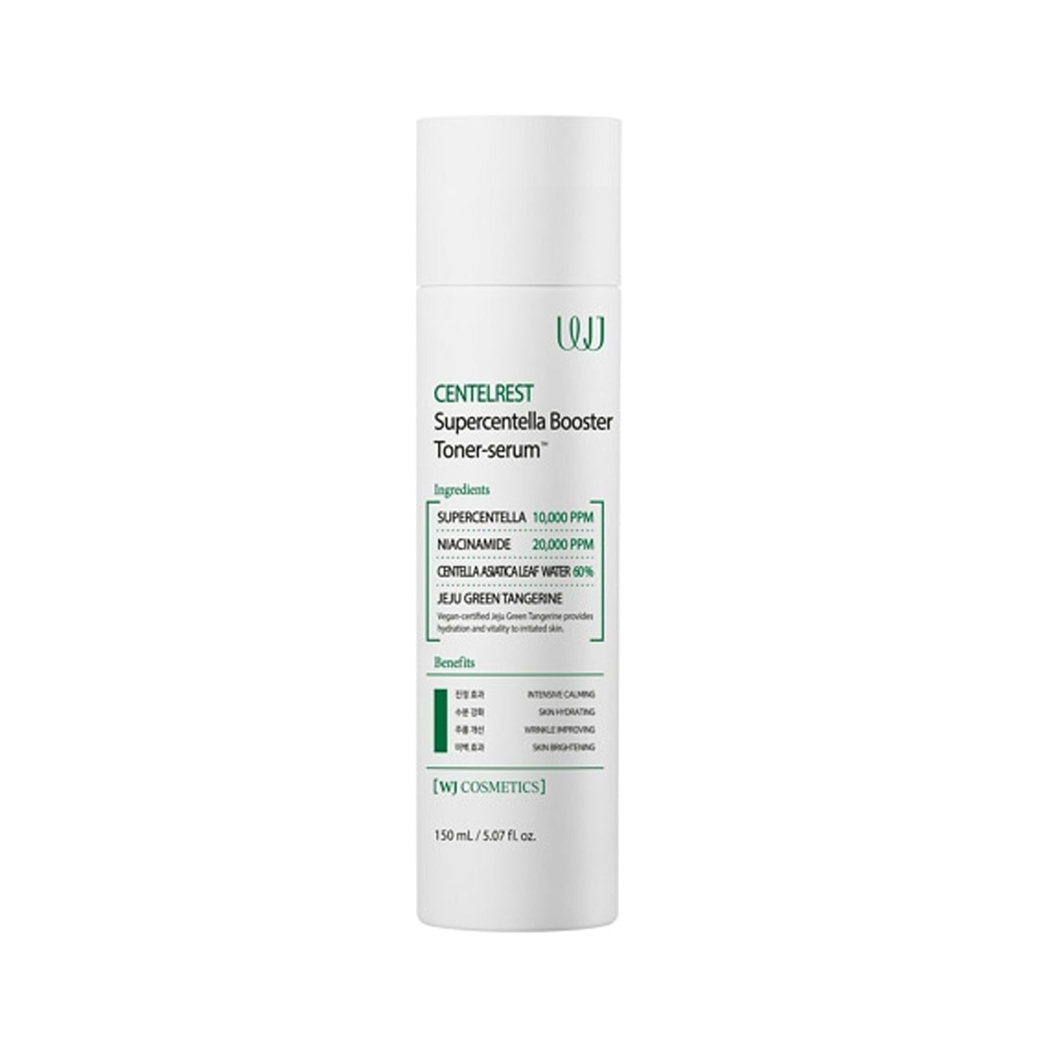 WJ WJ Centelrest Supercentella Booster Toner-Serum 150ml - hydrating - front bottle shot