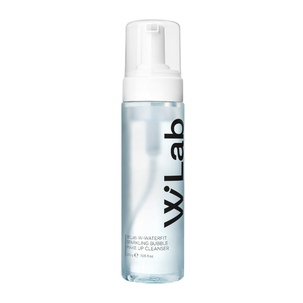 W.Lab W.Lab W Water Fit Sparkling Bubble Makeup Cleanser 200ml - hydrating - front bottle shot