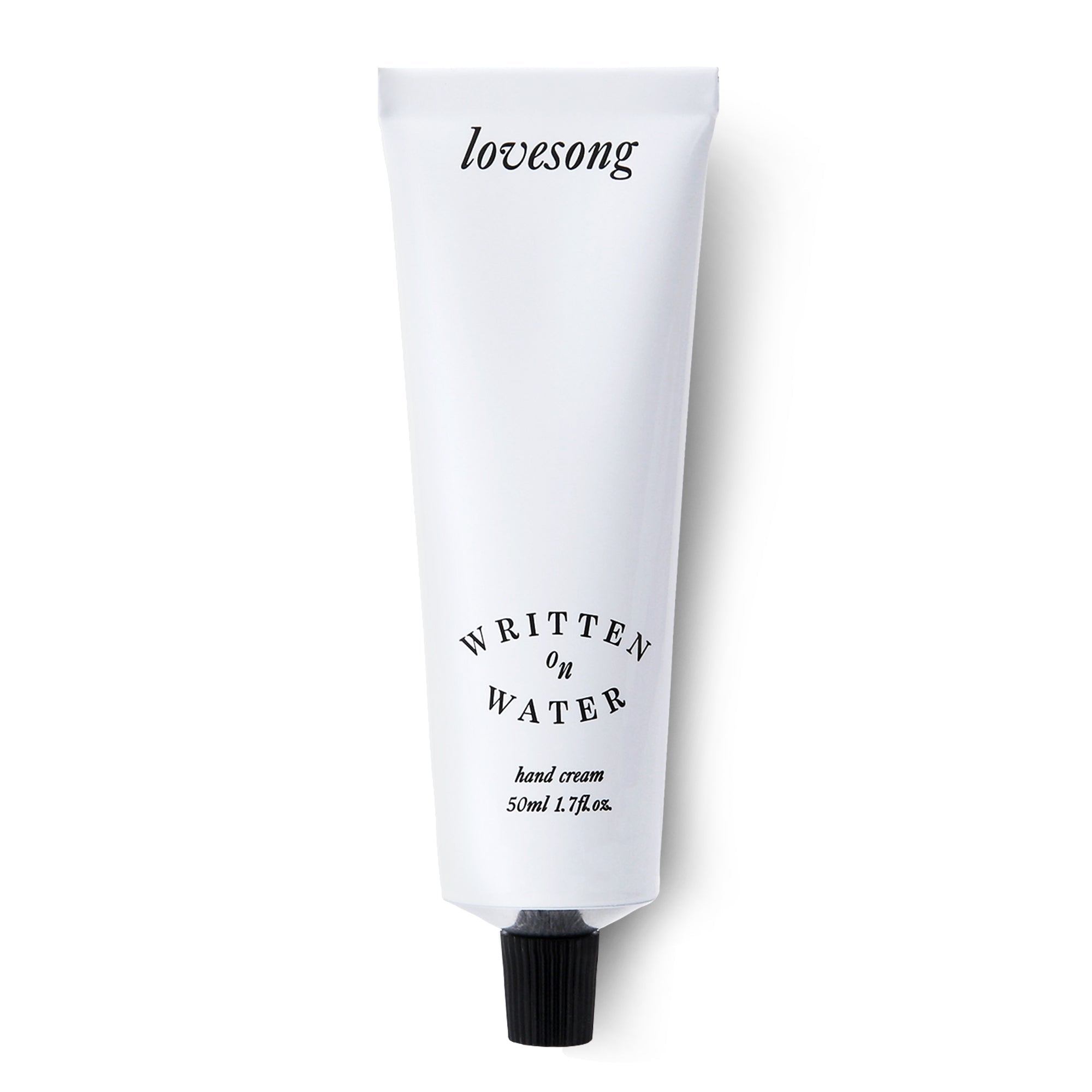 WRITTEN ON WATER WRITTEN ON WATER Lovesong Hand Cream 50ml - hydrating - front bottle shot