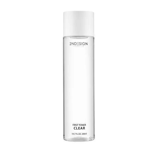 2NDESIGN 2NDESIGN First Toner Clear 200ml - hydrating - front bottle shot