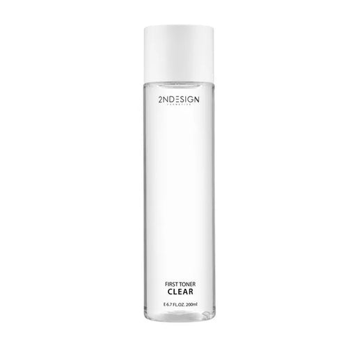 2NDESIGN 2NDESIGN First Toner Clear 200ml - hydrating - front bottle shot