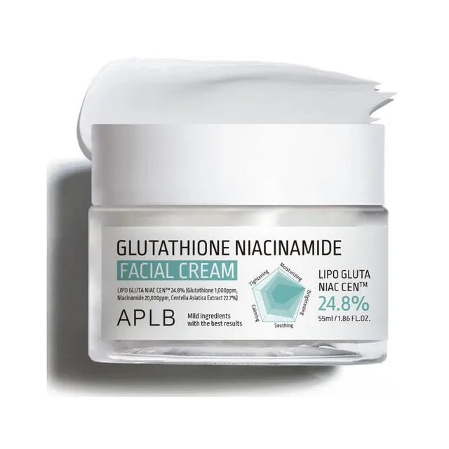 APLB APLB Glutathione Niacinamide Facial Cream 55ml - hydrating - front bottle shot