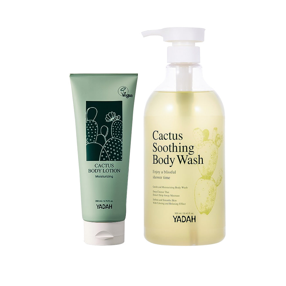 YADAH YADAH After Shower Moisture Care Set (Body Wash 900ml + Body Lotion 200ml) - hydrating - front bottle shot