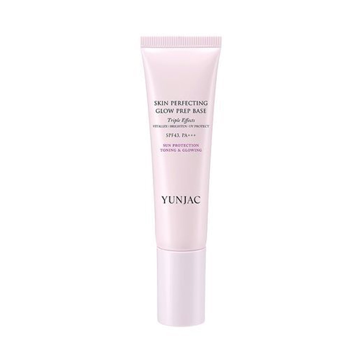 YUNJAC YUNJAC Skin Perfecting Glow Prep Base SPF43 PA+++ 30ml - hydrating - front bottle shot