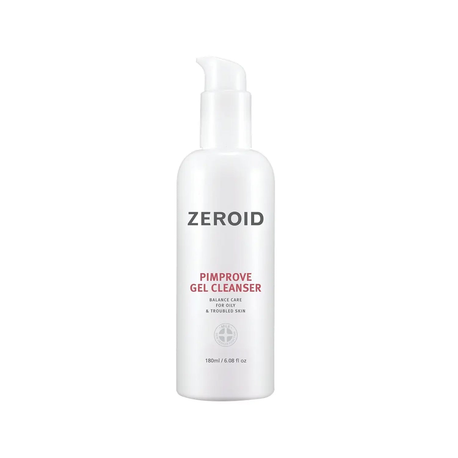 ZEROID ZEROID Pimprove Gel Cleanser 180ml - hydrating - front bottle shot