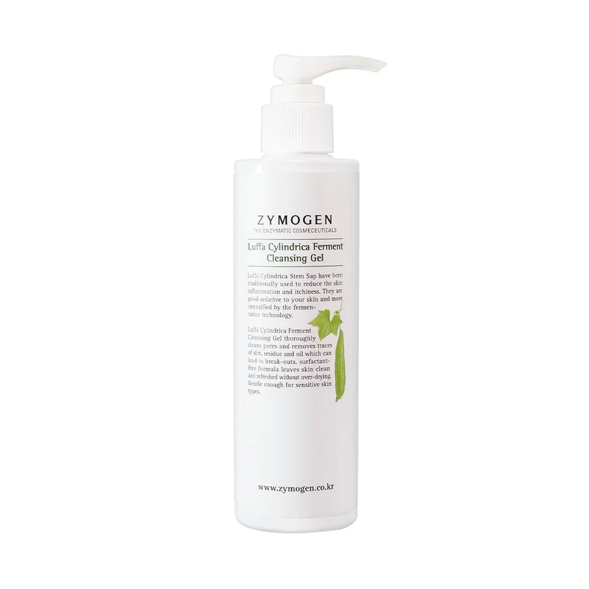 ZYMOGEN ZYMOGEN Luffa Cylindrica Ferment Cleansing Gel 200ml - hydrating - front bottle shot