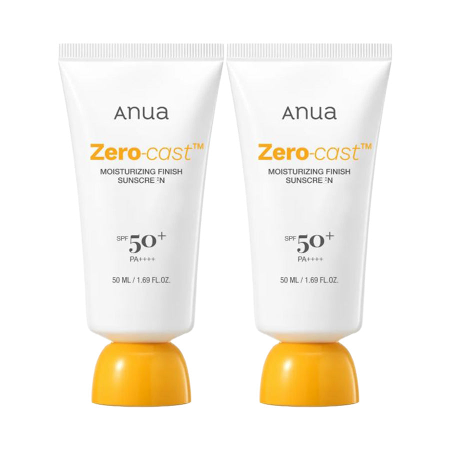 Anua Anua Zero Cast Daily Transparent Moisture Sun Cream 50ml, 2 Pieces - hydrating - front bottle shot