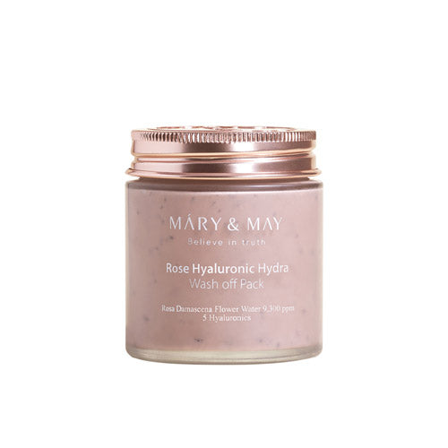 Mary&May Mary&May Rose Hyaluronic Hydra Wash off Pack 125g - hydrating - front bottle shot