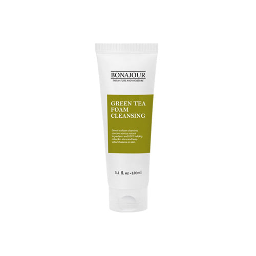 BONAJOUR BONAJOUR Green Tea Foam Cleansing 150ml - hydrating - front bottle shot