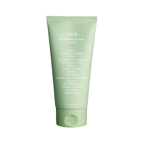Abib Abib Acne Foam Cleanser Heartleaf Foam 150ml - soothing - front bottle shot