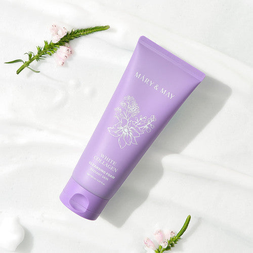 Mary&May Mary&May White Collagen Cleansing Foam 150ml - hydrating - front bottle shot