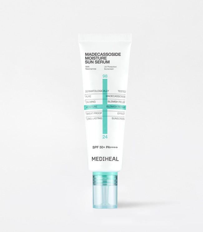 MEDIHEAL Mediheal Madecassoside Moisture Sun Serum 50g - hydrating - front bottle shot