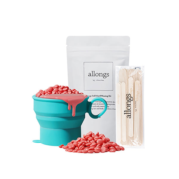 allongs allongs Self Hardwaxing Kit 100g+Body Spatula 1ea - hydrating - front bottle shot