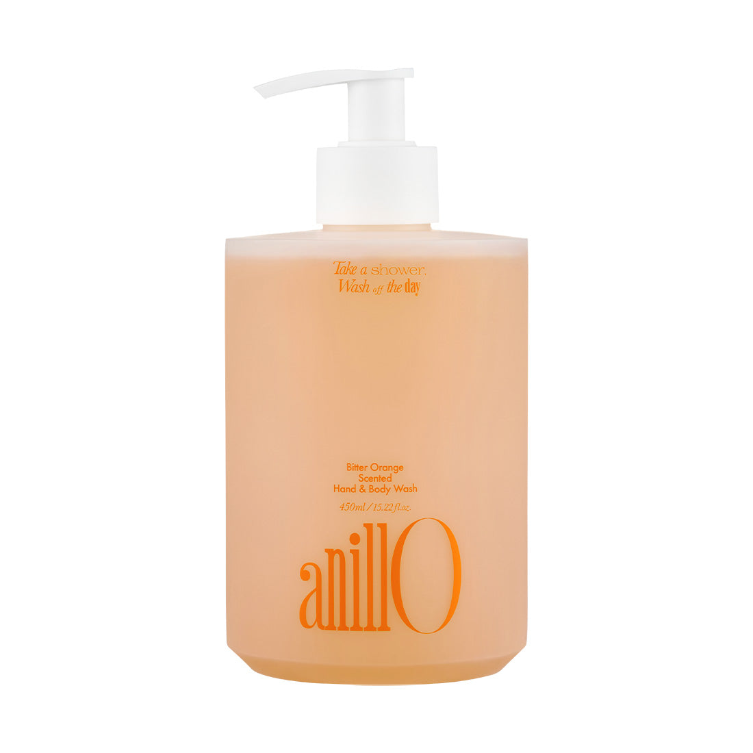 anillO anillO Bitter Orange Scented Hand & Body Wash 450ml - hydrating - front bottle shot