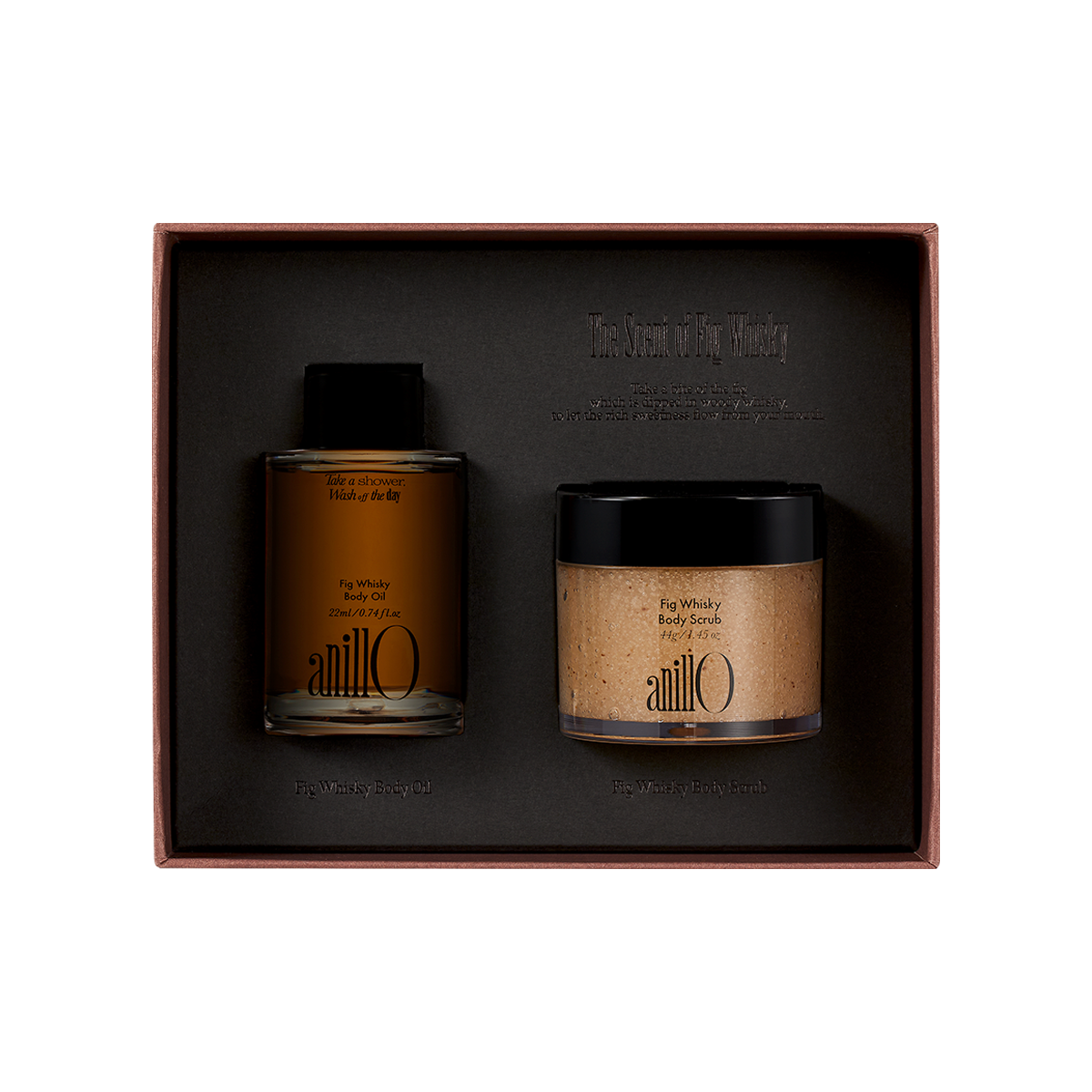 anillO anillO Fig Whisky Discovery Body Set - hydrating - front bottle shot