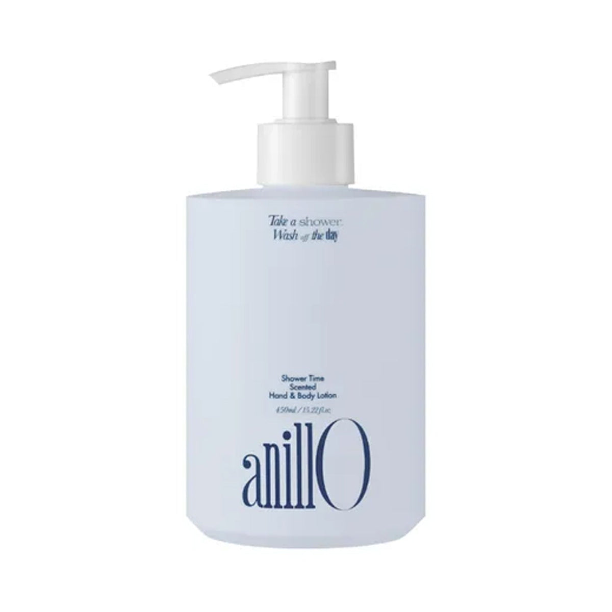 anillO anillO Shower Time Scented Hand & Body Lotion 450ml - hydrating - front bottle shot