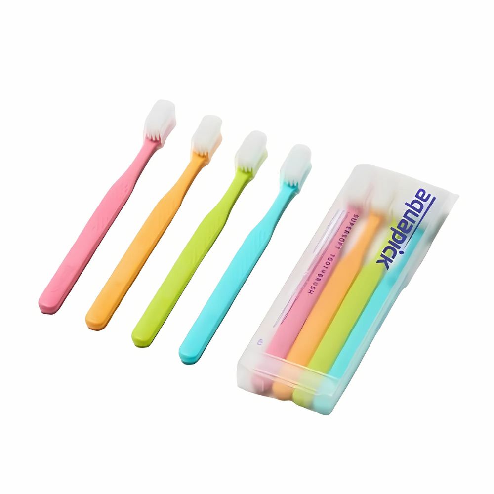 aquapick aquapick Super Soft Toothbrush 4ea - daily care - front bottle shot