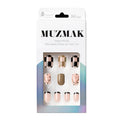 MUZMAK MUZMAK Nail Tips 36pcs #Egg Milktea(Regular Square) - anti-aging - front bottle shot