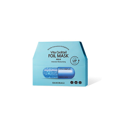 BANOBAGI BANOBAGI Vita Cocktail Foil Mask #Aqua 30g * 10e - daily care - front bottle shot