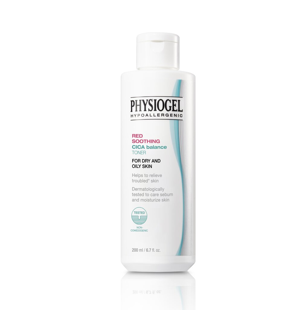 PHYSIOGEL PHYSIOGEL Red Soothing Cica Balance Toner 200ml - soothing - front bottle shot