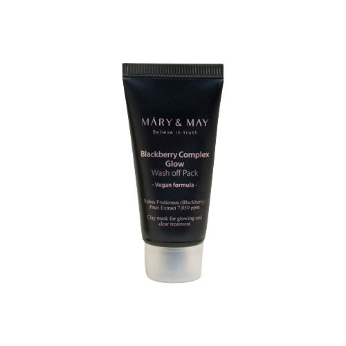 Mary&May Mary&May Blackberry Complex Glow Wash off Pack 30g - brightening - front bottle shot