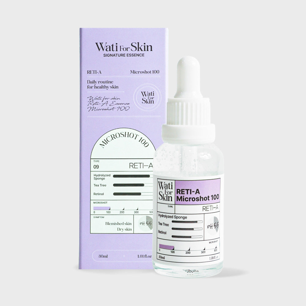 Wati For Skin Wati For Skin RETI-A Essence Microshot 100 30ml - hydrating - front bottle shot