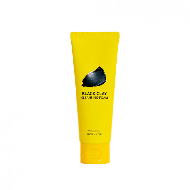 BARULAB BARULAB Black Clay Cleansing Foam 100ml - hydrating - front bottle shot