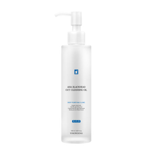 TOSOWOONG TOSOWOONG AHA Blackhead Out Cleansing Oil 150ml - soothing - front bottle shot